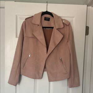 Tahari Women's Blush Leather Jacket